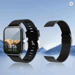 Smart Watch with Bluetooth Calling – Fitness Tracker with Sport Modes, Call Reminders & Health Monitoring (Black)