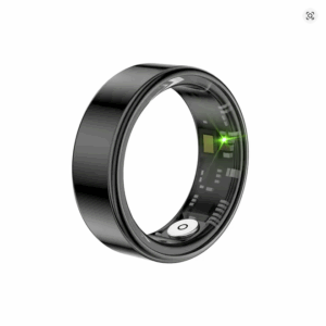 Smart Ring with Sleep & Motion Tracking – Lightweight Fitness Wearable for iPhone & Android (Black, Unisex)