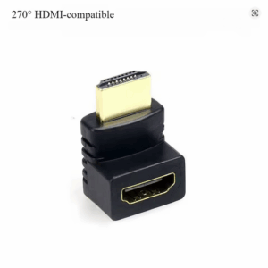 1080P HDMI Angle Adapter – Male to Female 90°/270° Converter for Tight Spaces & Wall-Mounted Displays
