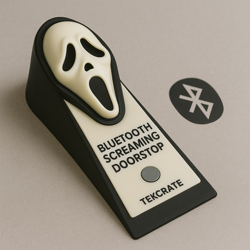 Bluetooth Screaming Doorstop device shown against a neutral background