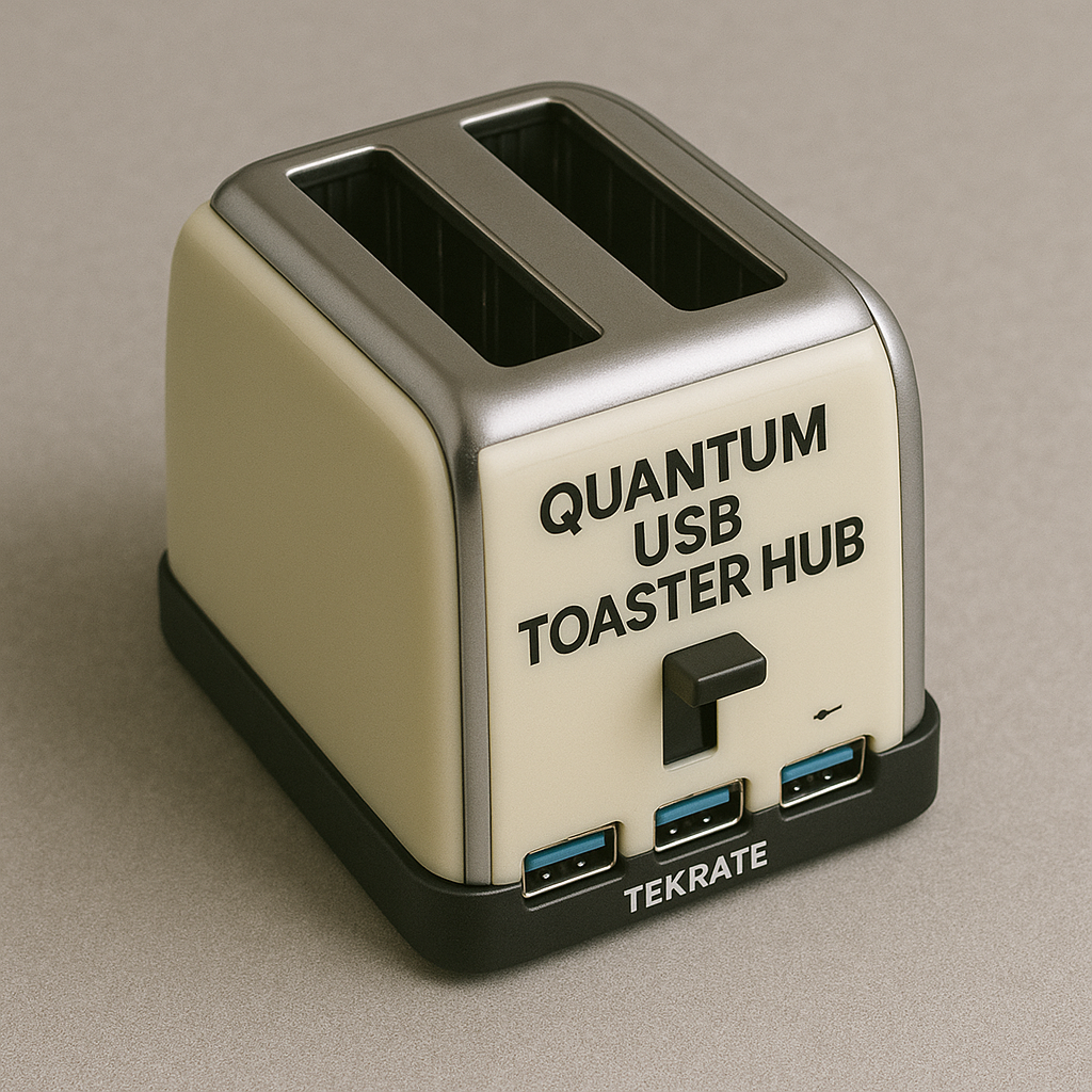 Quantum USB Toaster Hub device shown against a neutral background